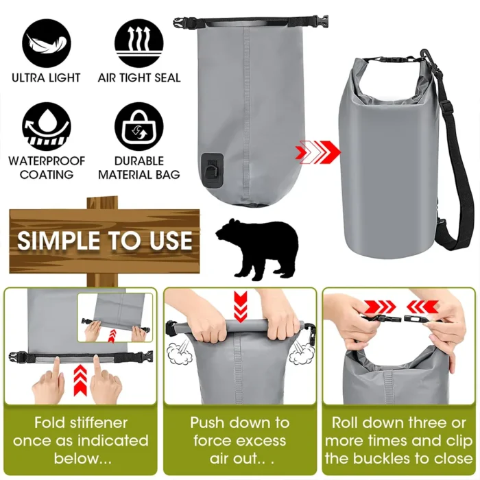 10L Waterproof Bear Bag Hanging System Kit - Image 4