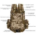 Large Combination Waterproof Tactical Backpack - Image 4