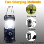 Solar & USB Rechargeable LED Camping Lantern - Image 5